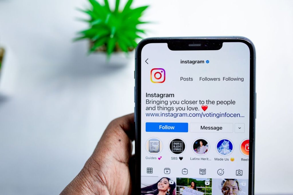 compte Instagram stagne