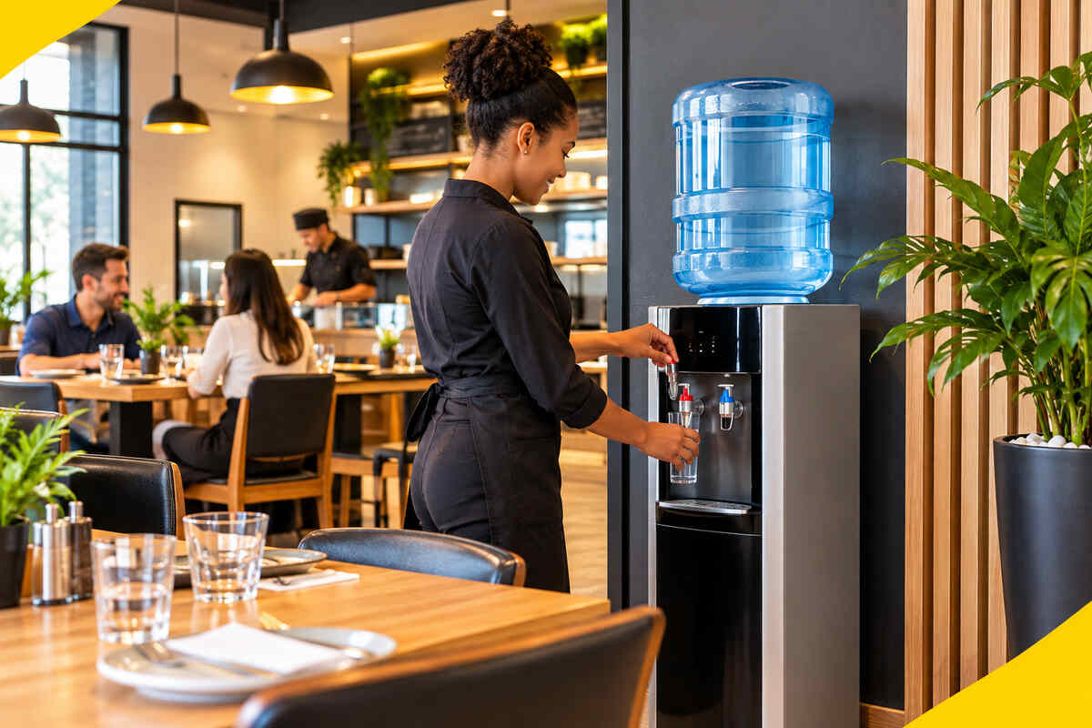 fontaine à eau dans un restaurant